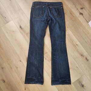 J Brand Circa Flare Bootcut Jeans Womens Sz 28 32x32 Dark Wash Mid Rise Made USA